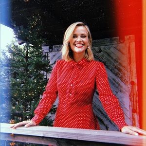 Draper James Red Polka Dot Dress